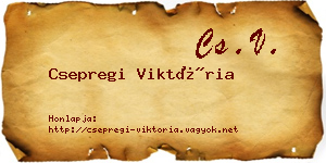 Csepregi Viktória névjegykártya
